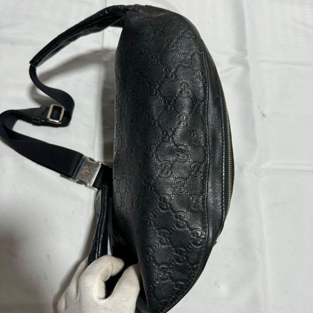 あーち様専用 GUCCI グッチ ボディバッグ シマ レザー シェリーライン