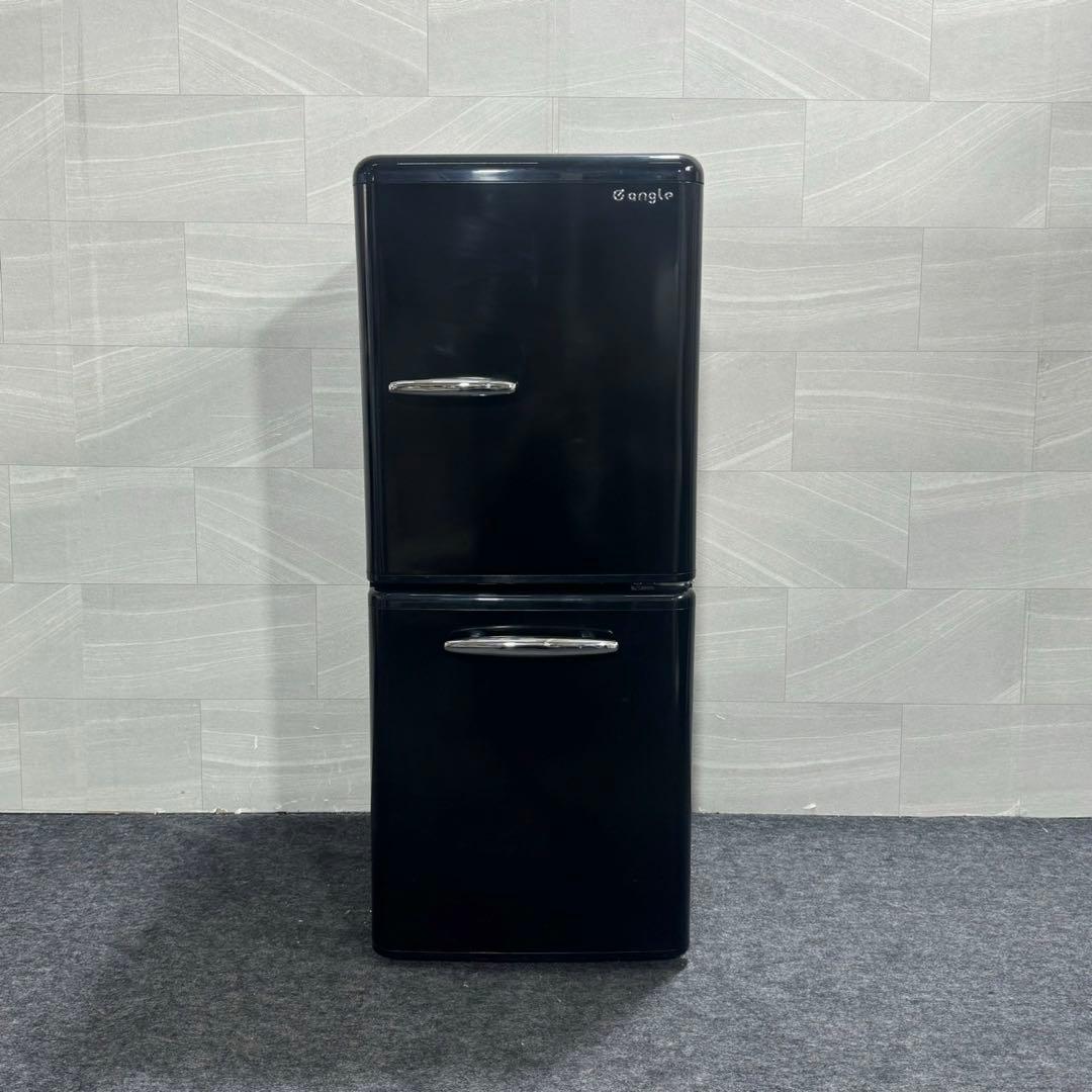 e angleレトロ調 冷蔵庫 ANG-RE151-B1 エディオン d2520 - メルカリ