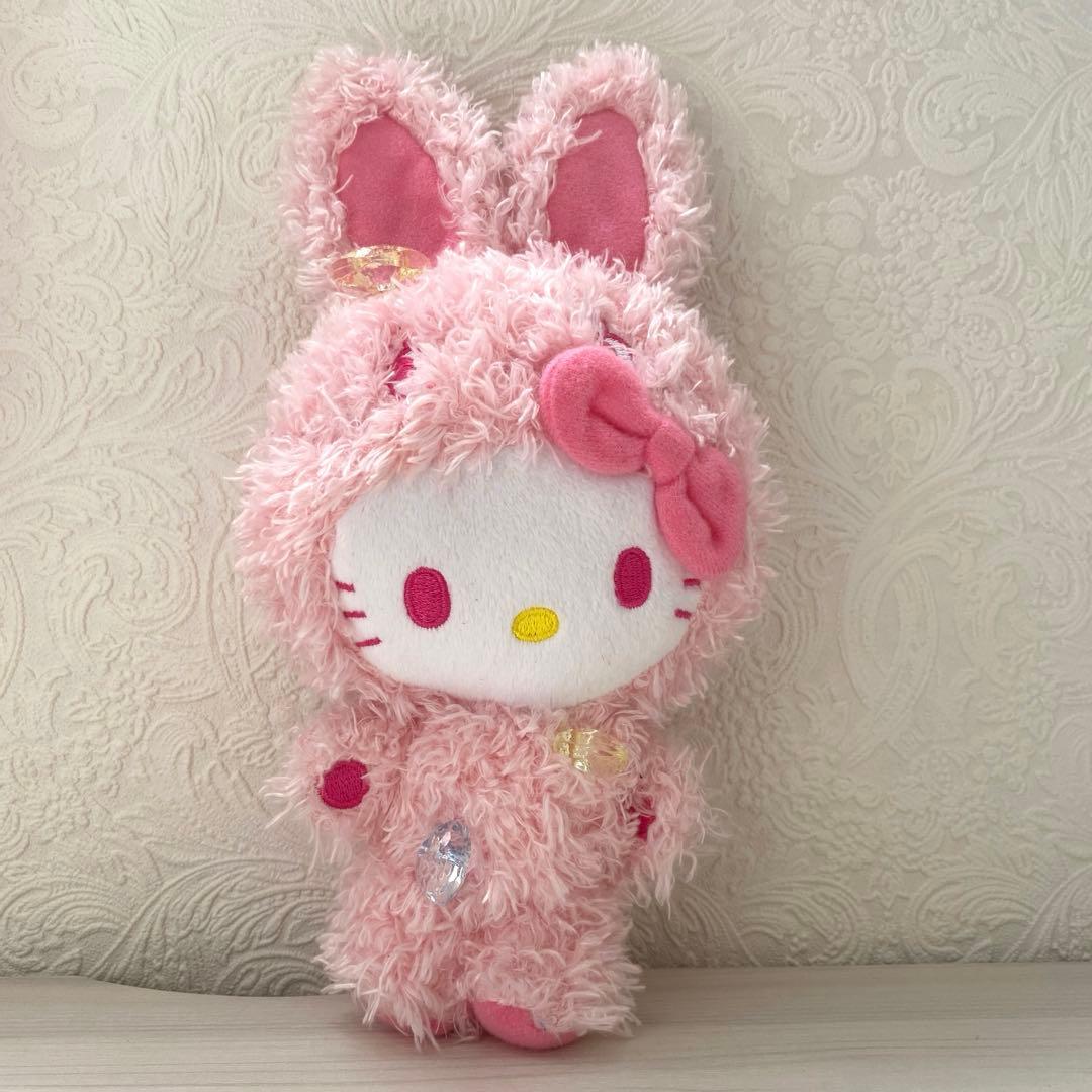 ハローキティ　ぬいぐるみ　 キティ　レトロ　レア ハローキティ レトロ レア ぬいぐるみ サンリオ - メルカリ