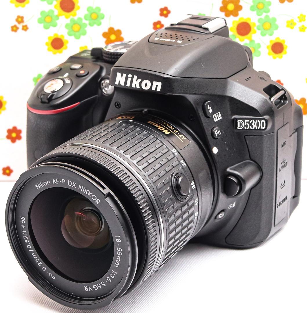 ニコン Nikon D5300 ☆初心者歓迎☆軽量バリアングル☆高機能一眼レフ！ Amazon.co.jp: Nikon D5300 AF-P DSLR Camera Double Zoom Kit, Black