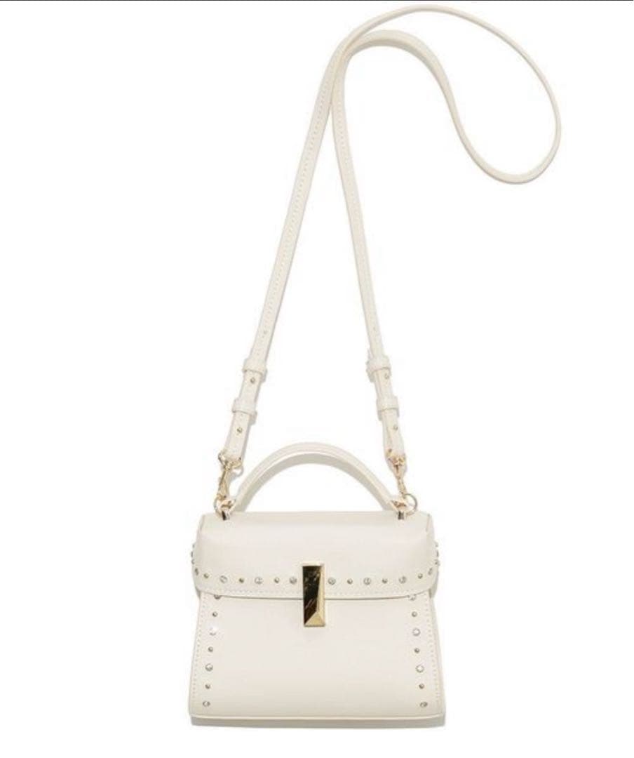 CELFORD 【リュタン】ビジュースタッズポシェット アイボリー F リュタン】ビジュースタッズポシェット(ハンドバッグ)｜BAGS（バッグ