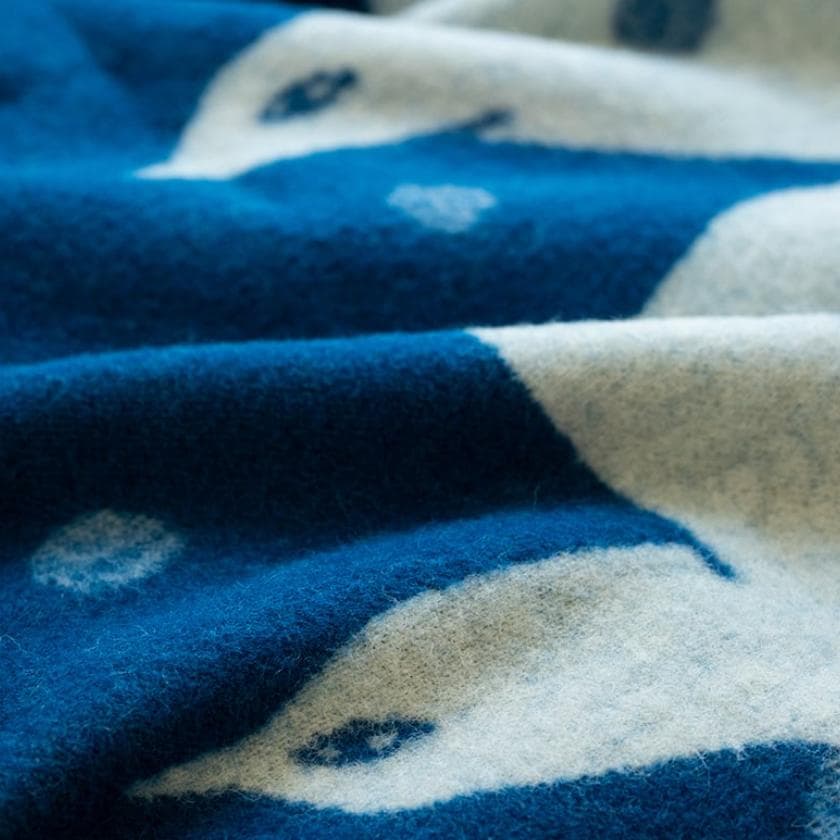 新品未使用】クリッパン ミナペルホネン ブランケット TRIP ブルー