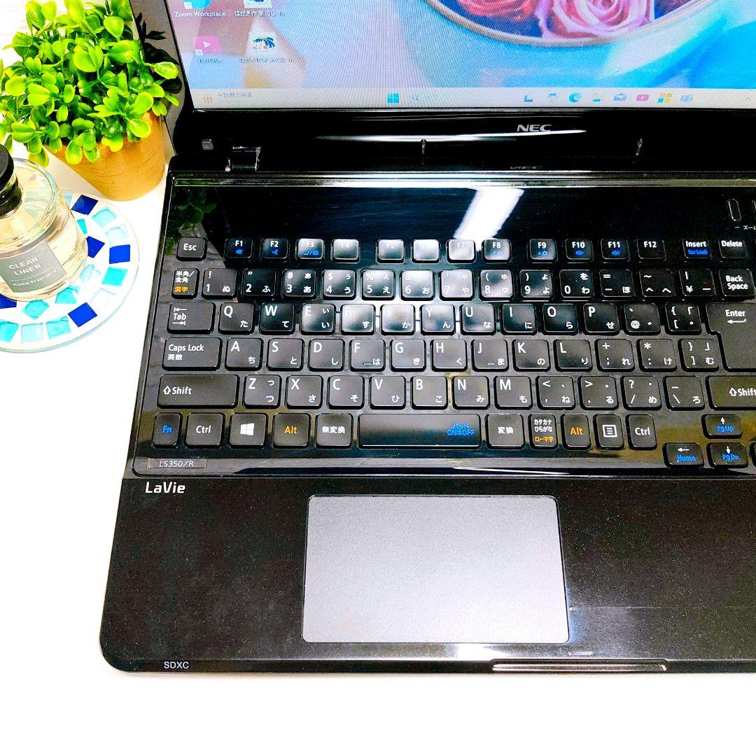 ブルーレイ見れる❣️オフィス✨YouTube✨保存大容量カメラ付黒ノート