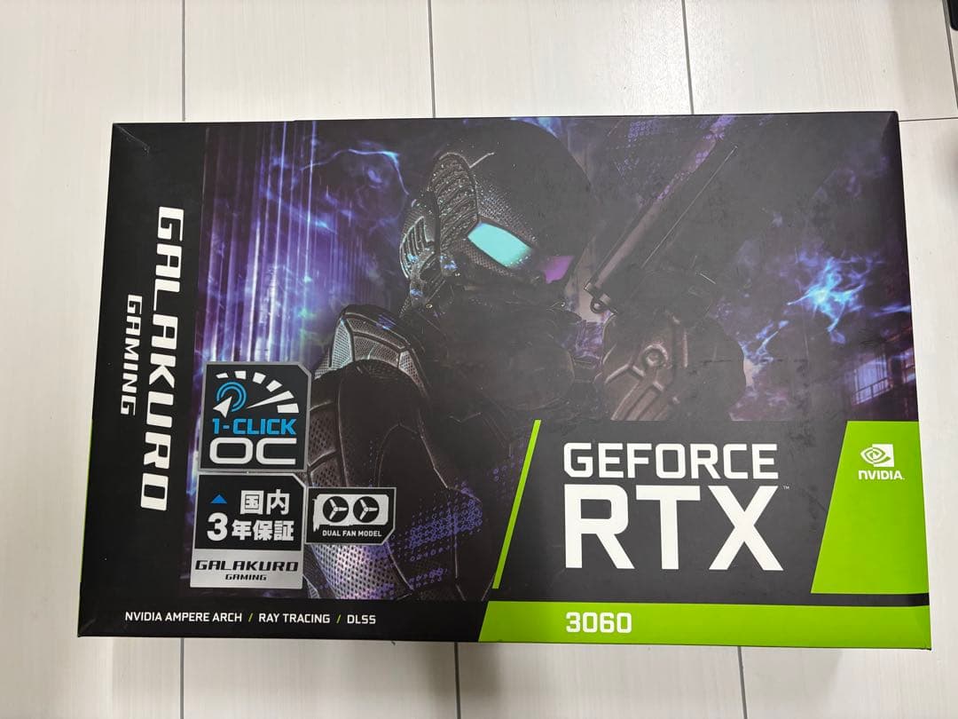 GeForce RTX 3060 12G 玄人志向 玄人志向 GG-RTX3060-E12GB/OC/DF (GeForce RTX 3060 12GB) LHR対応版