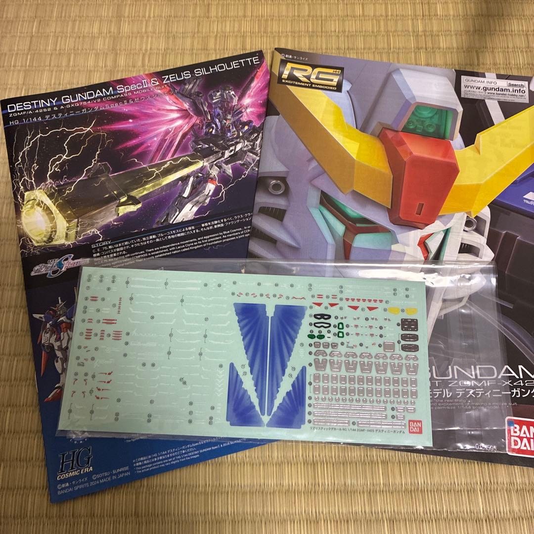 HG デスティニーゼウスシルエット RG デスティニーガンダム 完成品ジャンク