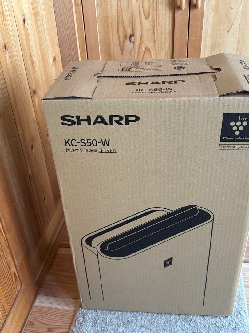 基本性能と薄型デザイン空気清浄機エントリーモデル加湿空気清浄機　KC-s50-w Amazon.co.jp: シャープ 加湿 空気清浄機 KC-S50-W プラズマクラスター