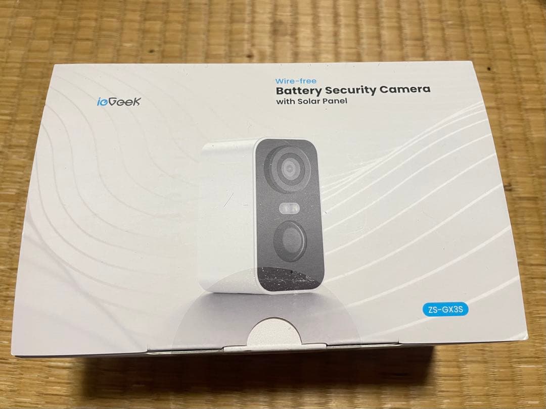 ioGeek ワイヤレス防犯カメラ ZS-GX35 新品　未使用品 楽天市場】【 ソーラーパネル一体型・充電も配線も不要・初心者にも