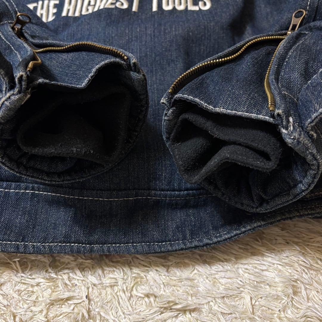 スナップオン Snap-on デニム バイクジャケット 中綿 冬 ライディング