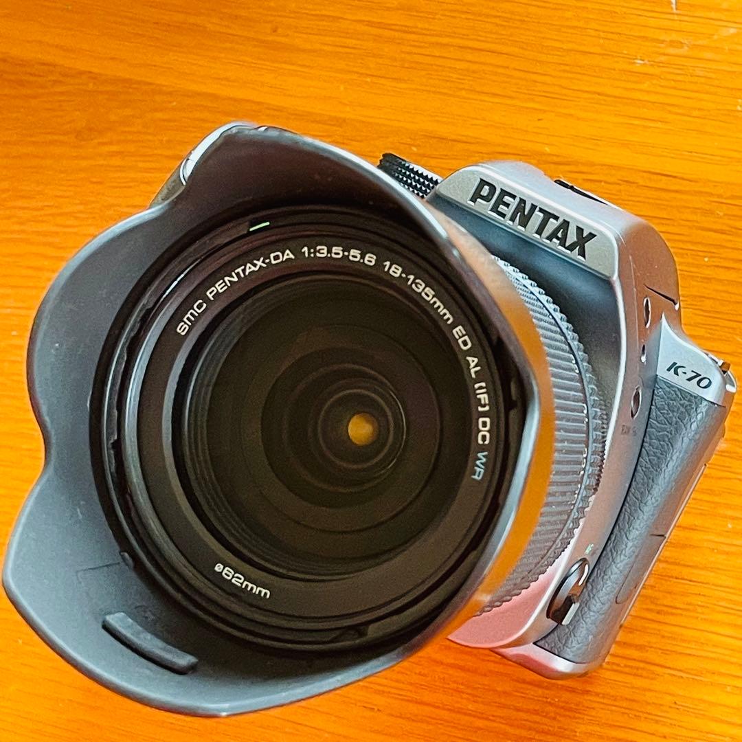 PENTAX K-70 18-135WRキット SILKY SILVER