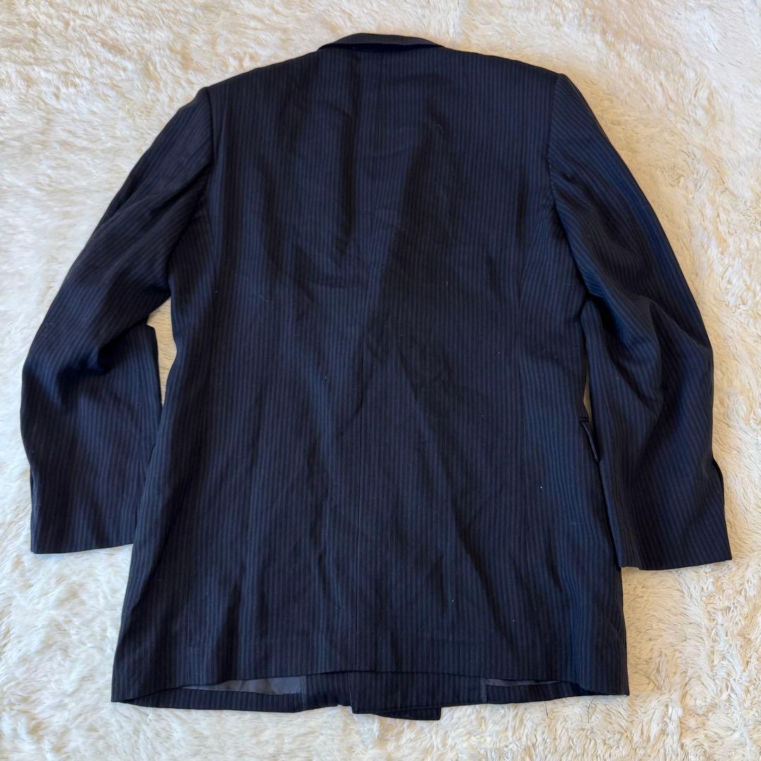 ガルニエ ストライプ ネイビー ダブルブレスト スーツ ヴィンテージ