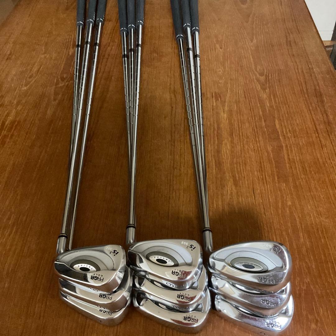 PRGR is3 502やさしいアイアン 9本セット 4-9PSA 軽量スチール - メルカリ