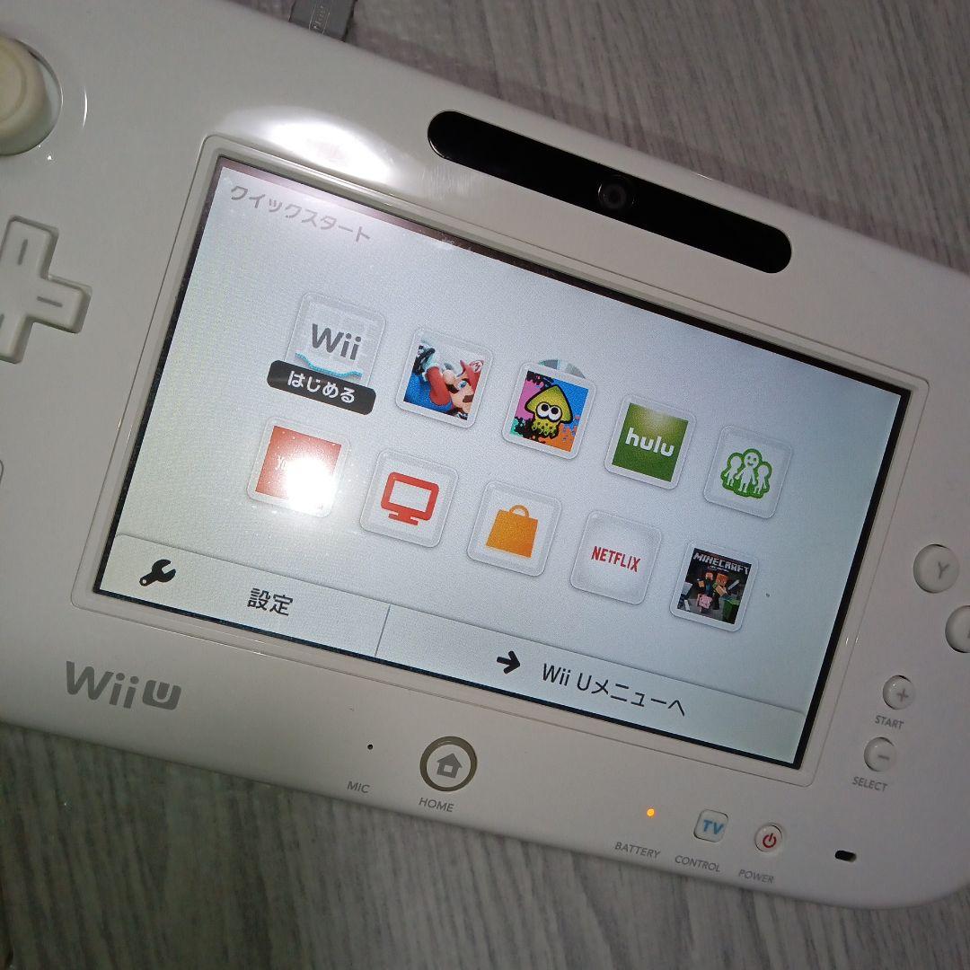 Nintendo WiiU 本体 充電器付き - メルカリ