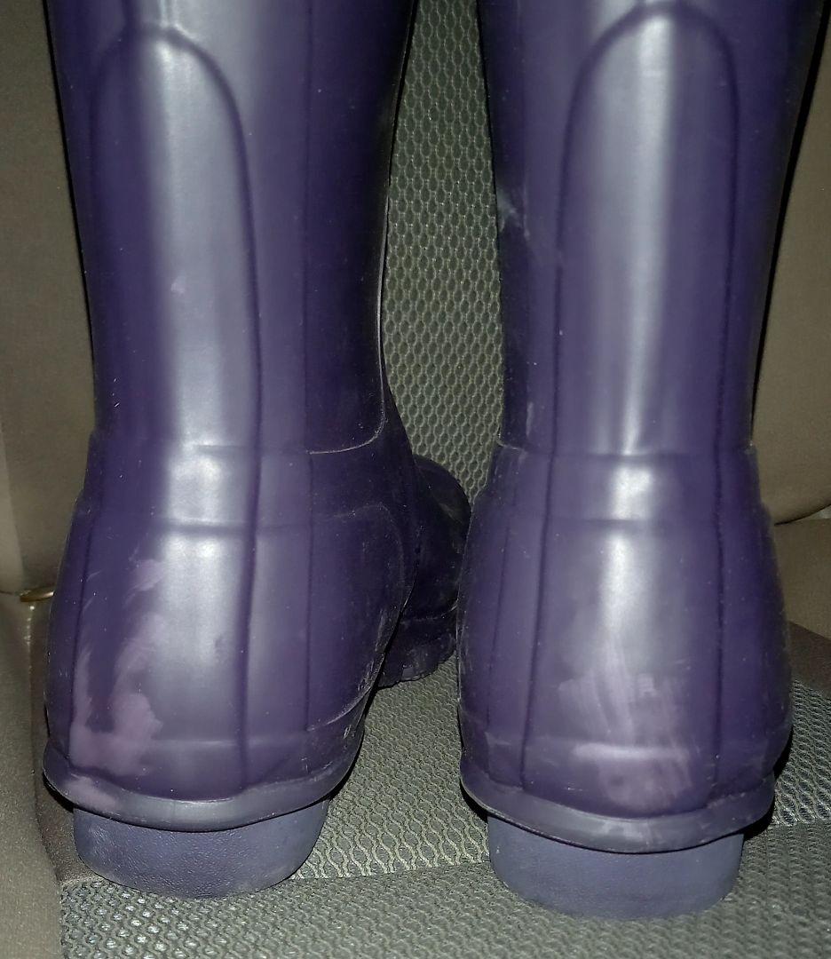 HUNTER 紫 パープル レインブーツ uk5 38 長靴 - メルカリ