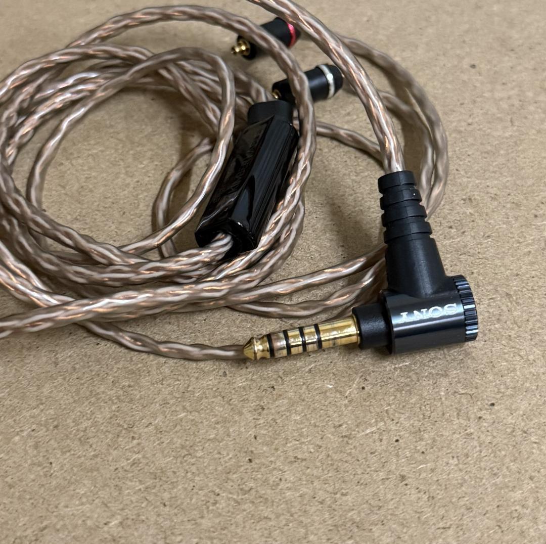 SONY MUC-M12SB1 MMCX 4.4mm キンバー イヤホンケーブル