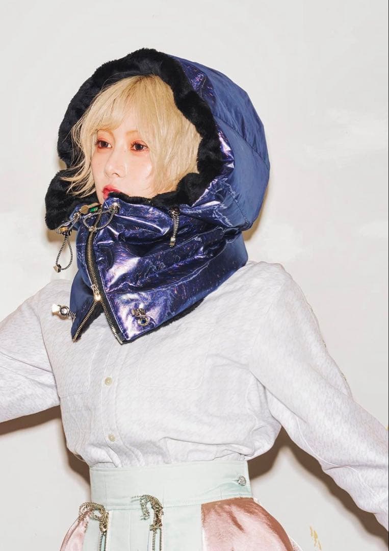 《最終値下》hazamaネックウォーマーパープルアンノウンネックウォーマー