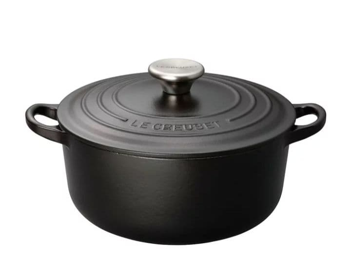 （箱・袋付き）ル・クルーゼ ココット・ロンド 16cm マットブラック ル・クルーゼ] シグニチャー ココット・ロンド 16cm（1～2人分