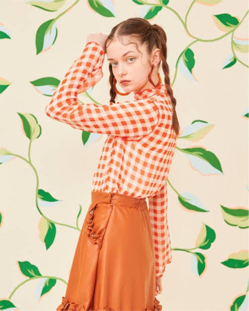 poppy あさぎーにょ ギンガムシースルートップス - メルカリ