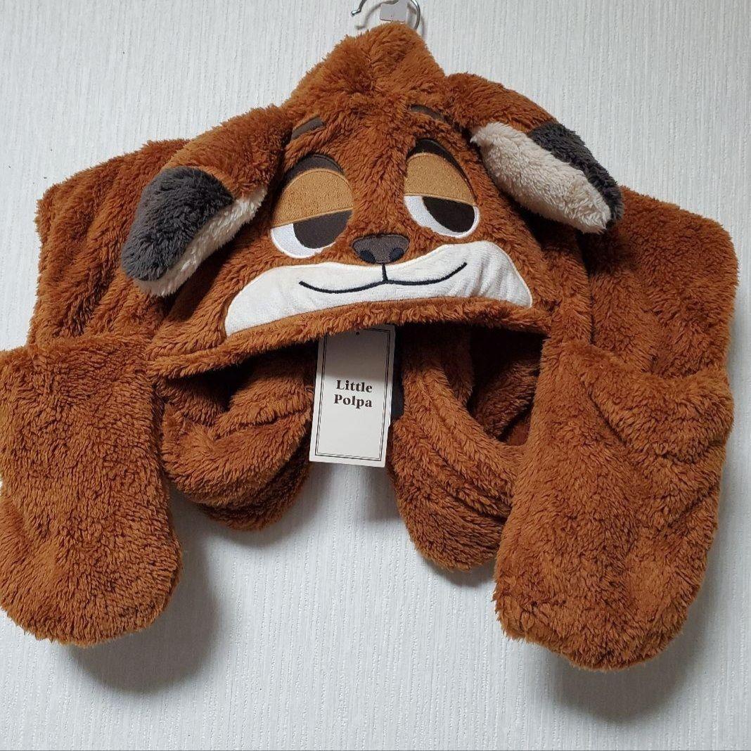 新品 ズートピア マフラー ニック マフラーキャップ ディズニー 手袋