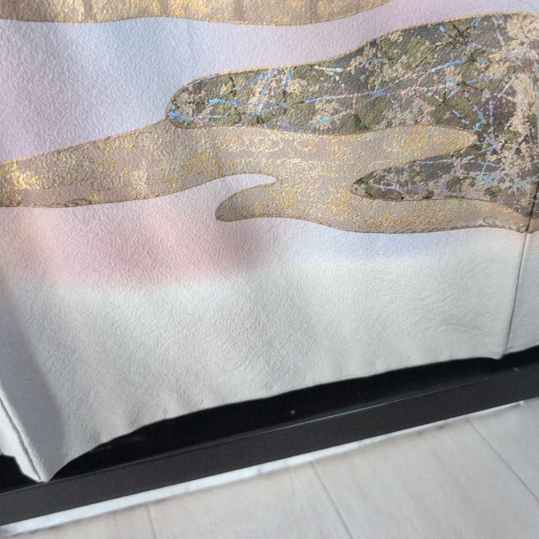 cIoudy 様[坪省平]正絹色留袖京染 本手描友禅本金使用 おしゃれガード