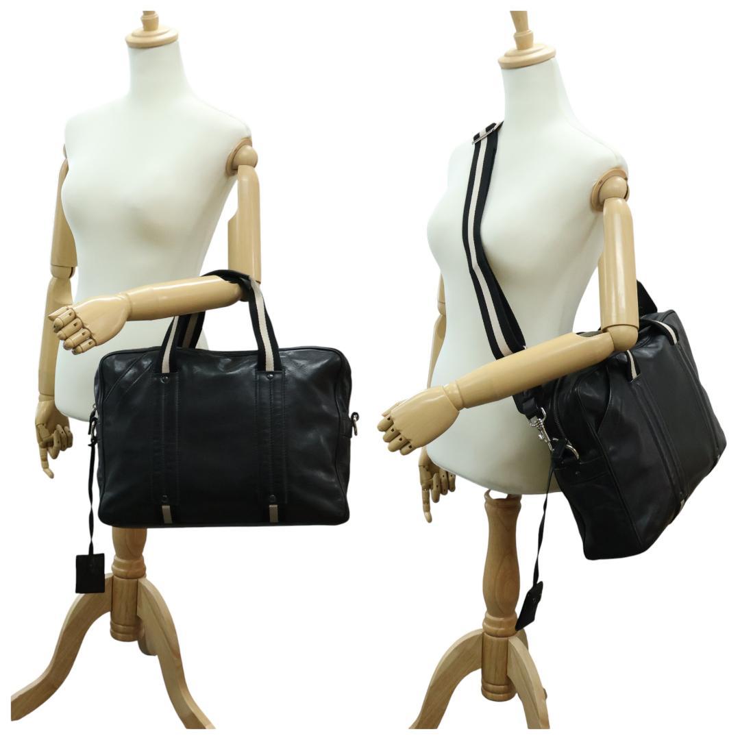 BALLY バリー 2way ビジネスバッグ トレインスポッティング レザー 黒