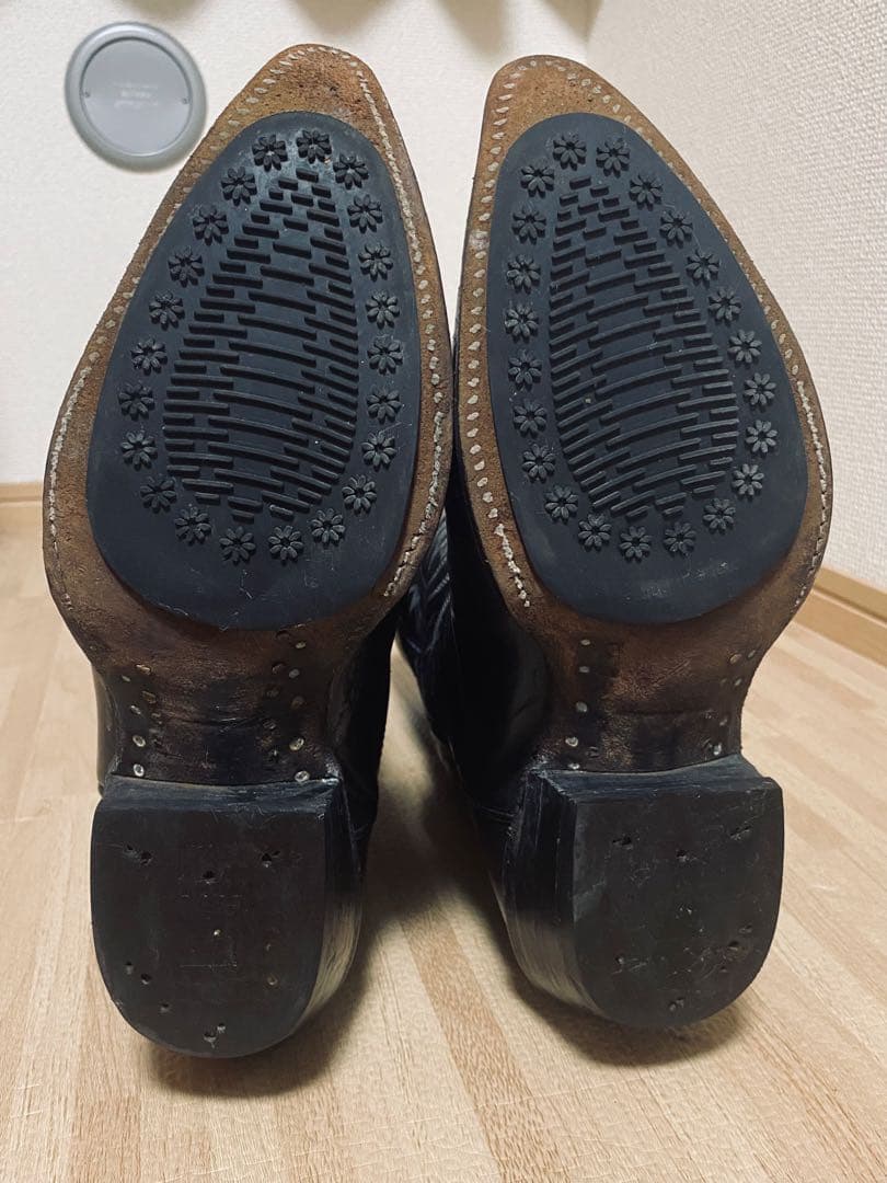 Tony Lama 70s ウエスタンブーツ 7.5E 黒タグ 25.5cm