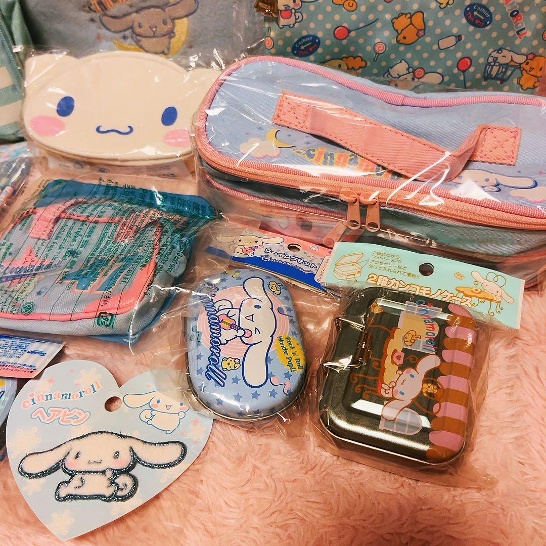 希少レア シナモロール 平成レトロ まとめ売り バッグ ポーチ 缶 2003