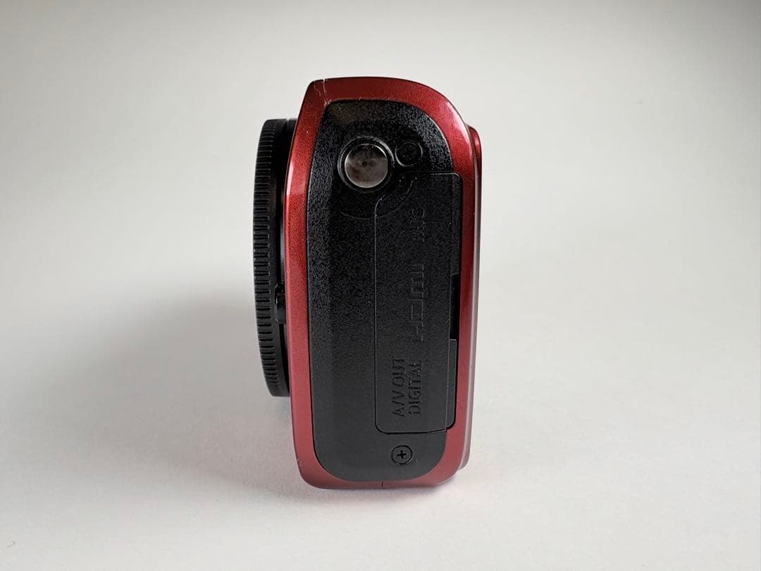 Canon EOS M ミラーレス一眼 ボディ レッド 動作品 液晶保護シート付