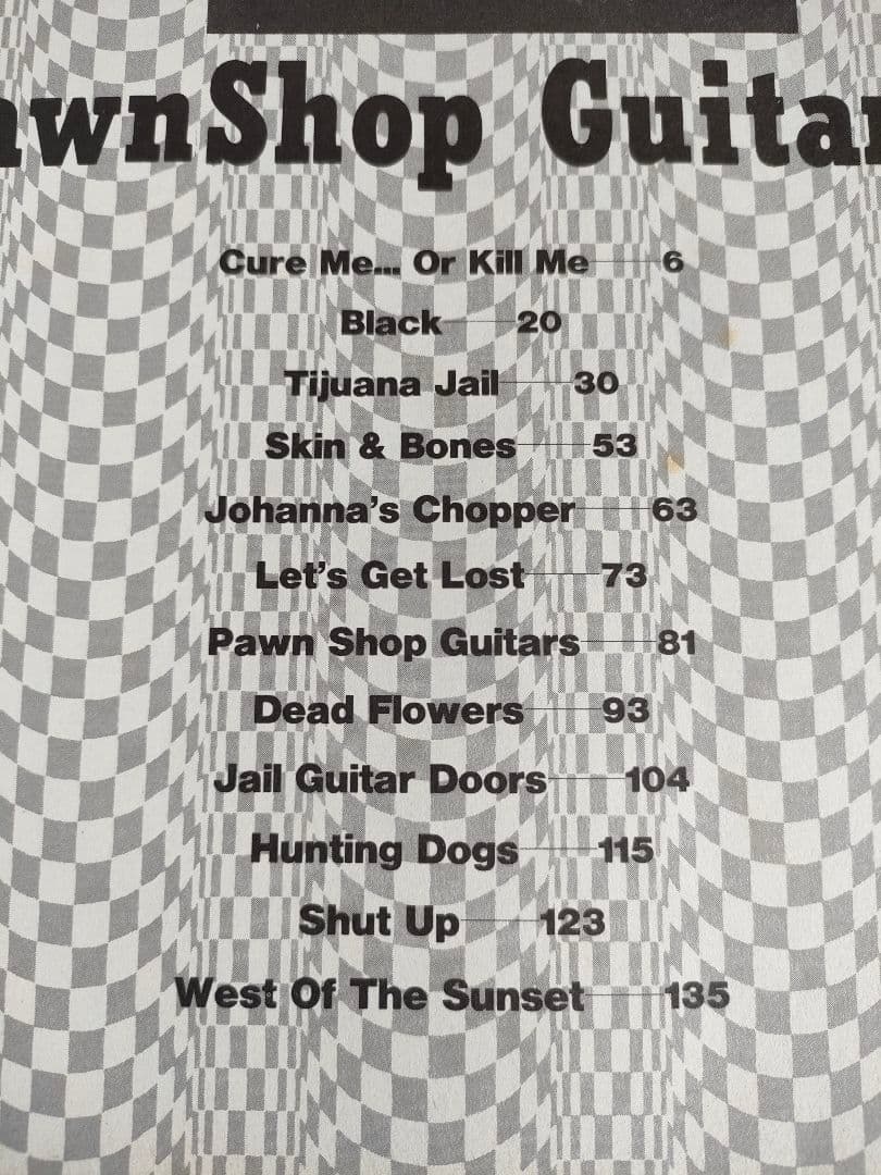 初版 絶版 ギルビー・クラーク ポーンショップ・ギターズ バンドスコア