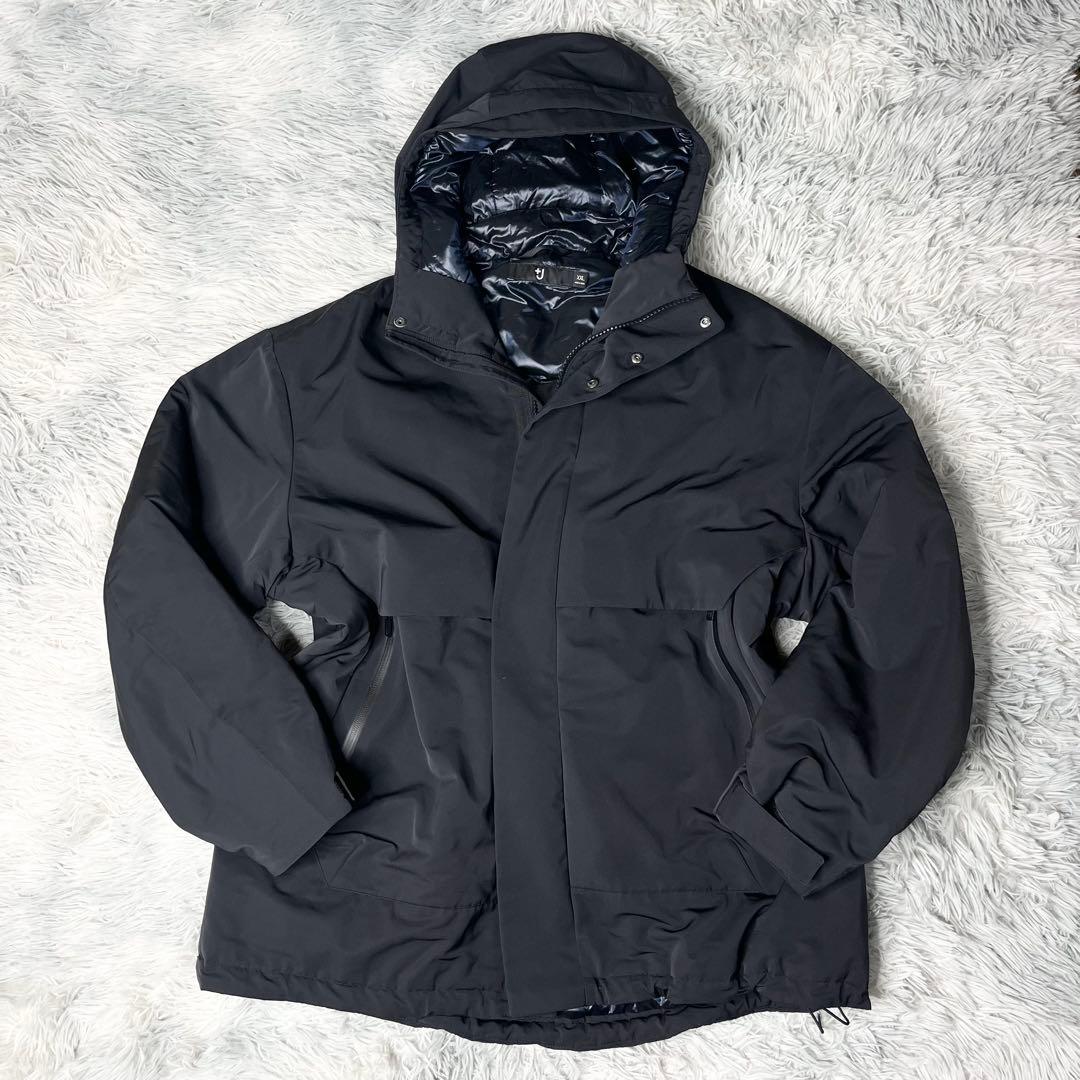 美品】ユニクロ +j ハイブリッドダウン オーバーサイズ パーカー XXL