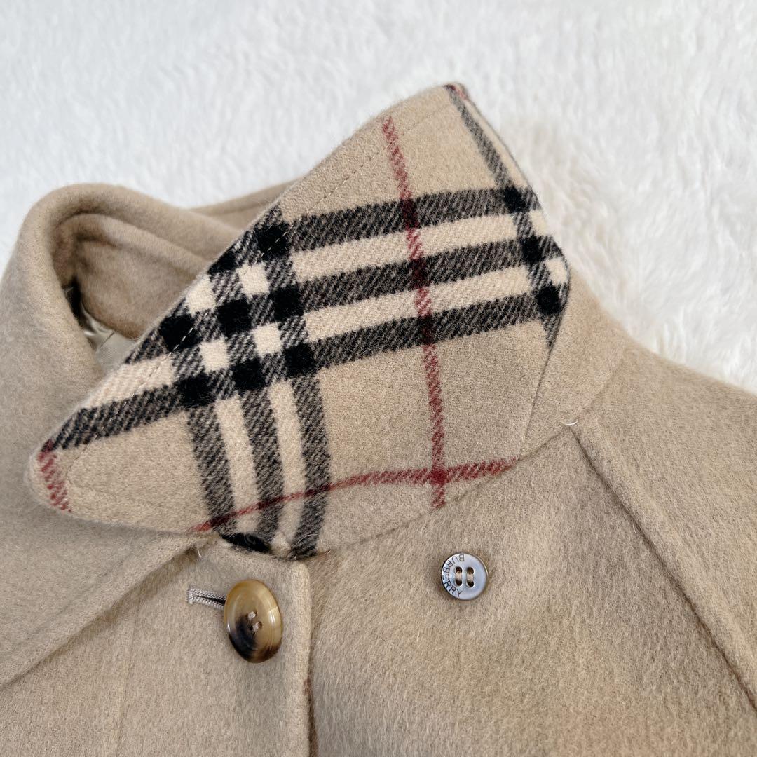 バーバリーロンドン ダブルフェイス ロングコート カシミヤ ベージュ