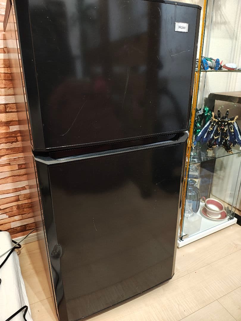 Haier 2ドア冷蔵庫 106L 2016年製 JR-N106K ブラック Amazon.co.jp: ハイアール 106L 2ドア冷蔵庫（直冷式）ブラックHaier