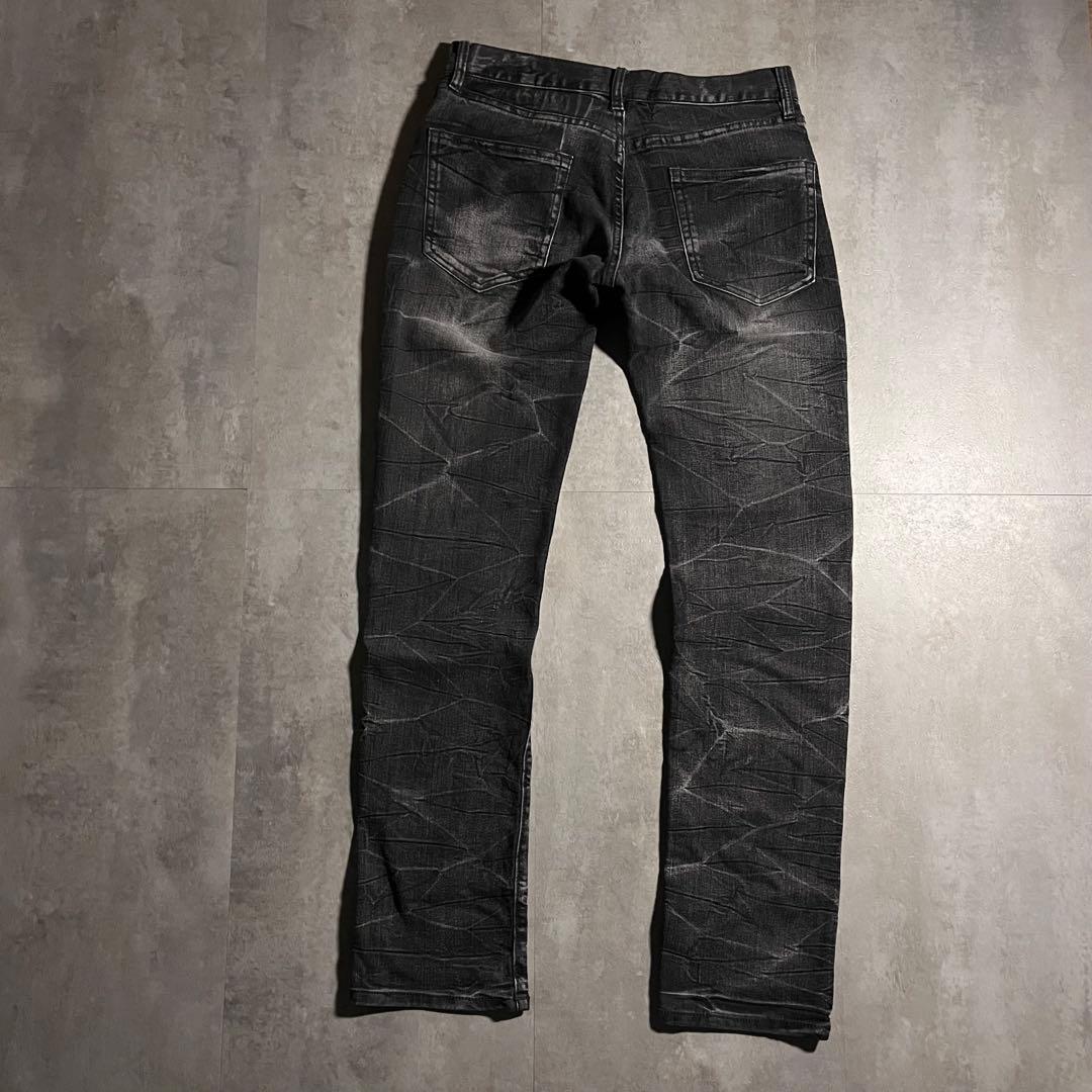 00s archive デニムパンツ Y2K opium 平成 鬼ヒゲ フェード - メルカリ