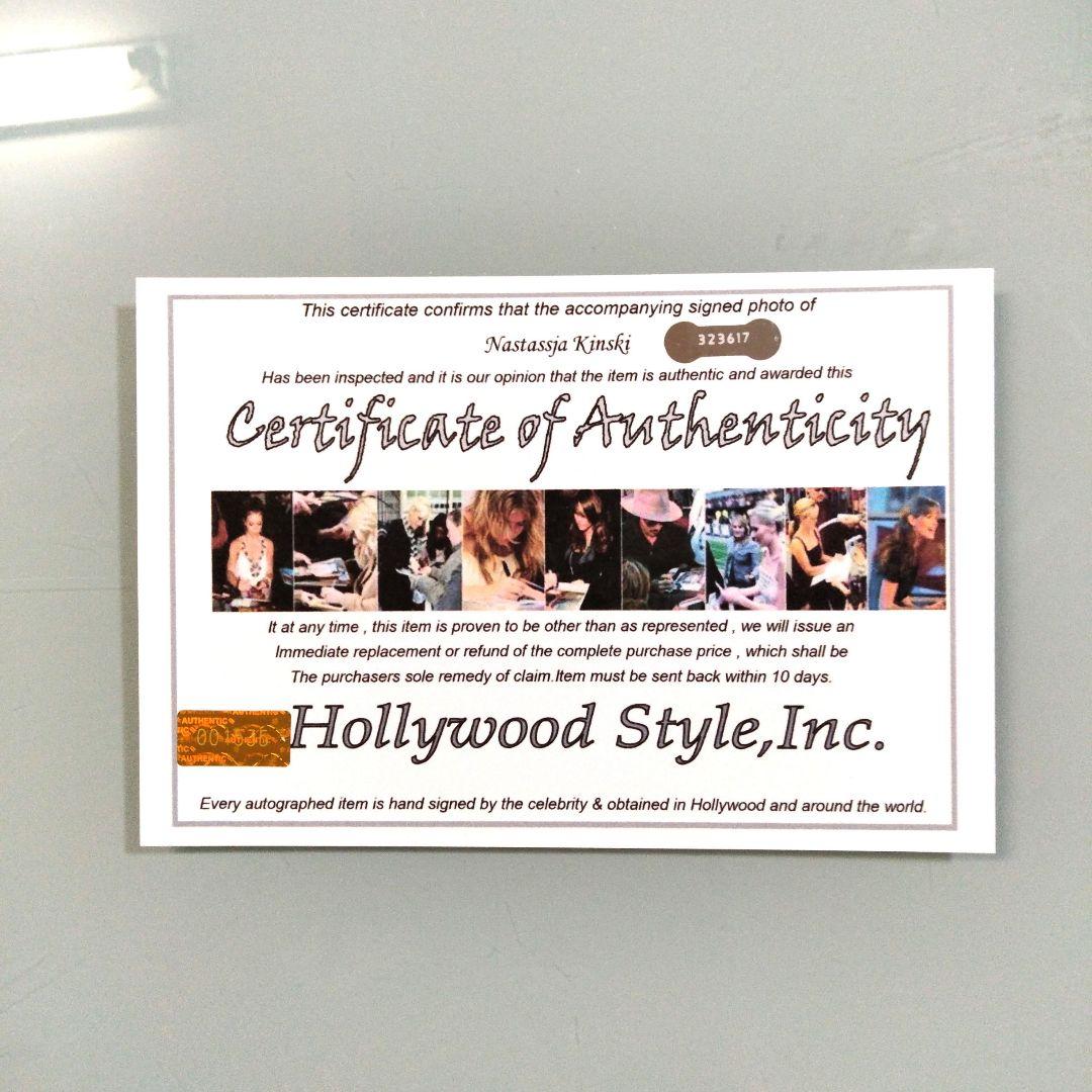 ナスターシャ・キンスキー直筆サイン入り超大型写真…Nastassja