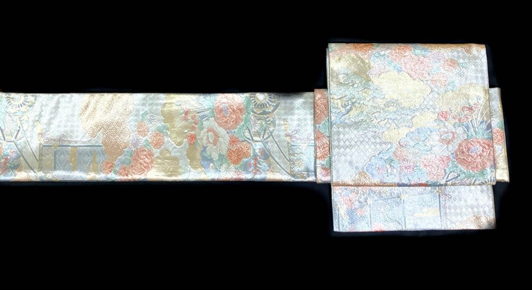 袋帯 ワンタッチ作り帯 マジックテープ 二重太鼓 付け帯【宝珠本佐賀錦