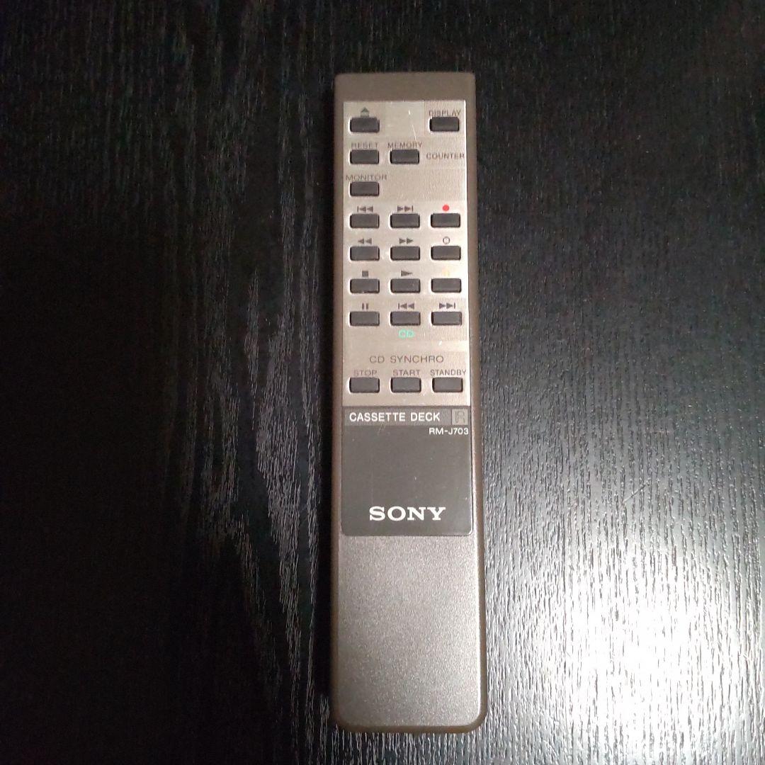 SONY RM-J703 ソニー カセットデッキ用 リモコン 動作確認済み - メルカリ