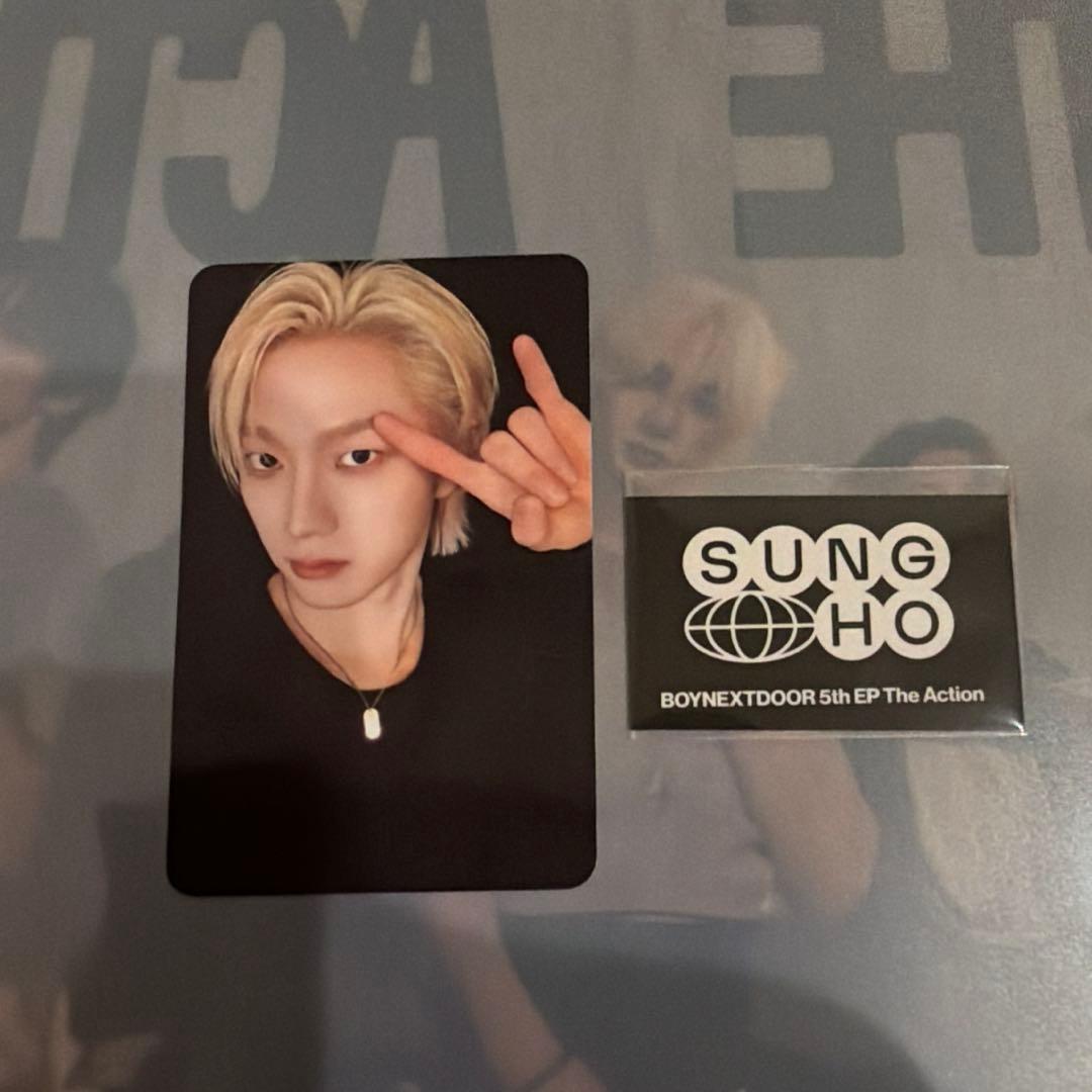 BOYNEXTDOOR THE ACTION ソンホ トレカ 手書きステッカー - メルカリ