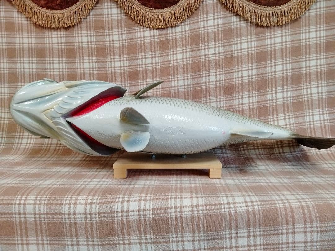 ハンドメイド 62cmブラックバス壁掛け 魚釣り フィギュア レプリカ