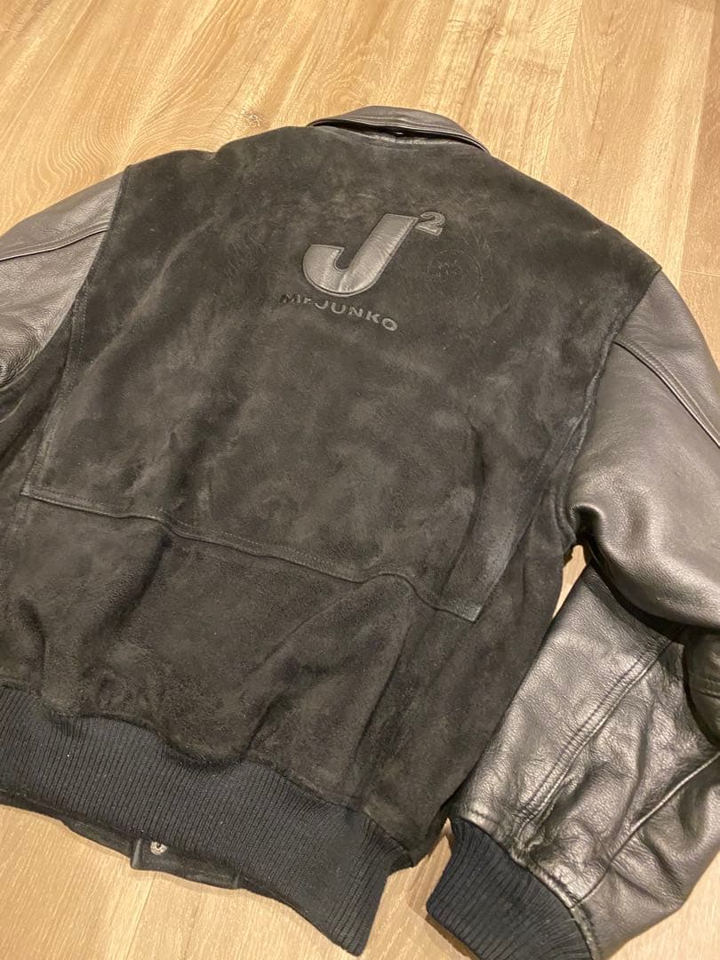 Mr.Junko スタジャン スエード レザージャケット 本革 80s - メルカリ