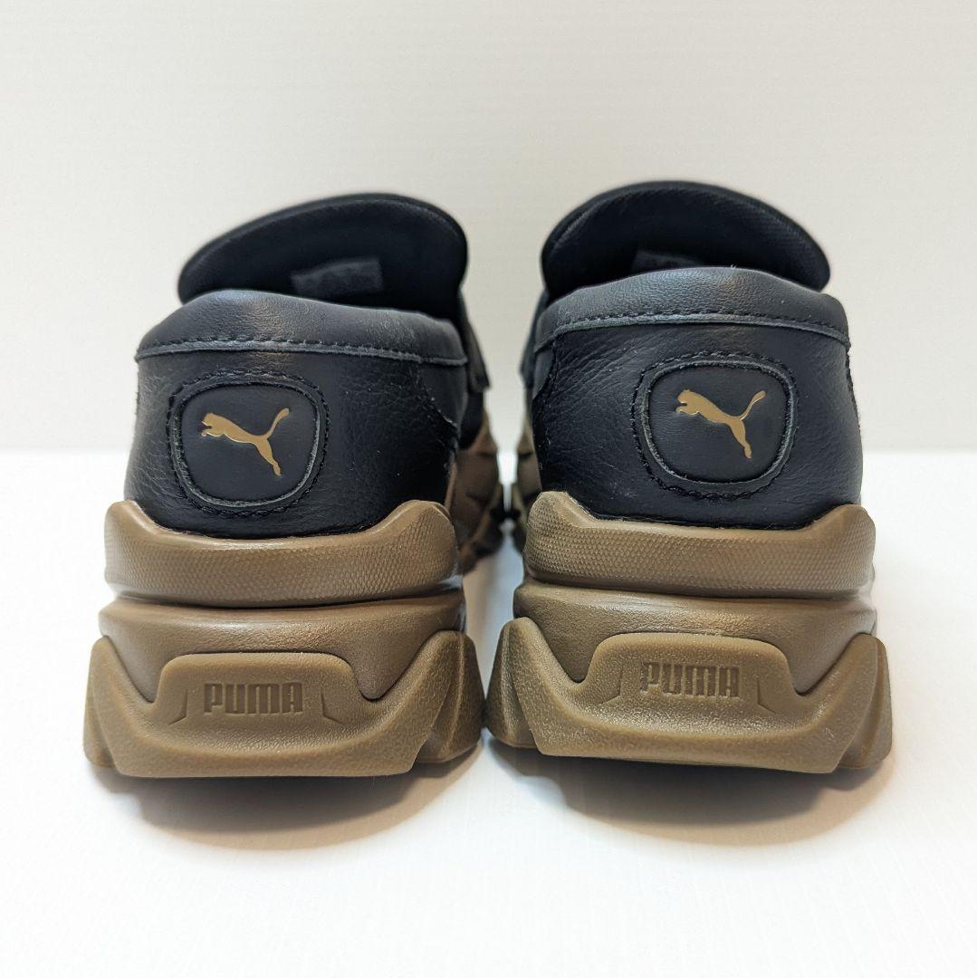 未使用に近い PUMA プーマ ローファー 23.5cm ブラック 厚底