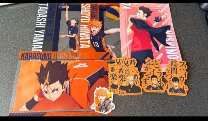 ハイキュー 烏野 影山 日向 月島 西谷 菅原 ステッカー ファイル 缶バ