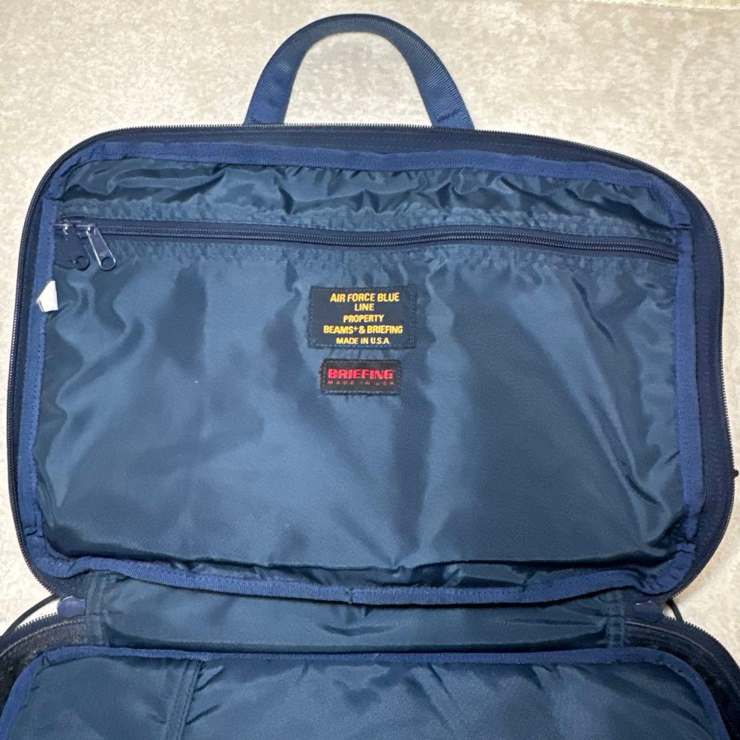 83 美品 ブリーフィング BRIEFING 3way ブルー ビジネスバッグ - メルカリ