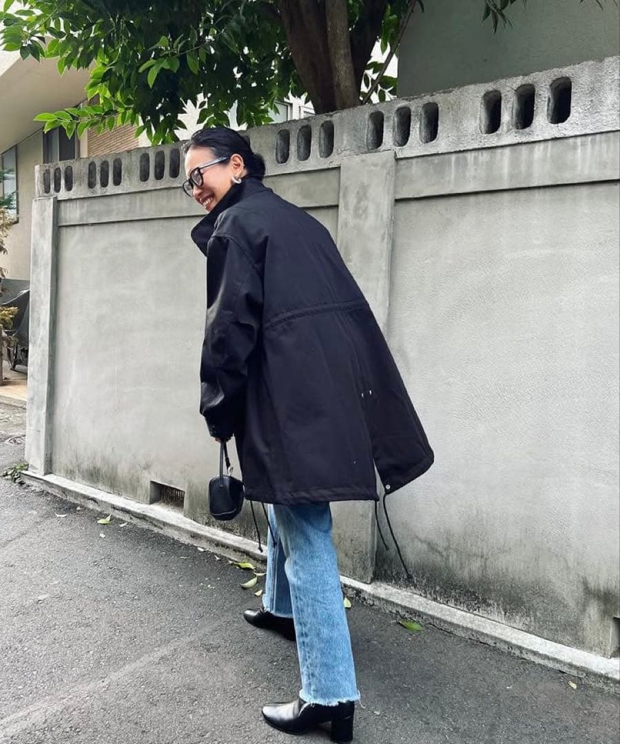 Rita jeans Tokyo ブラック モッズコート コラボダウン石岡真実 - メルカリ