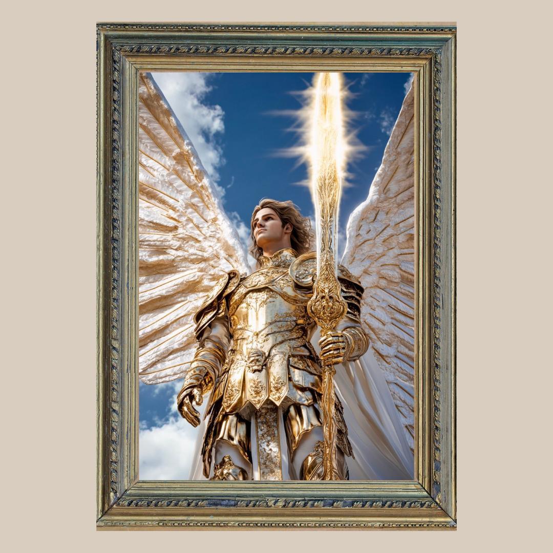 神の御使い✨大天使ミカエル✨No.13【開運•風水•絵画風•ヒーリング