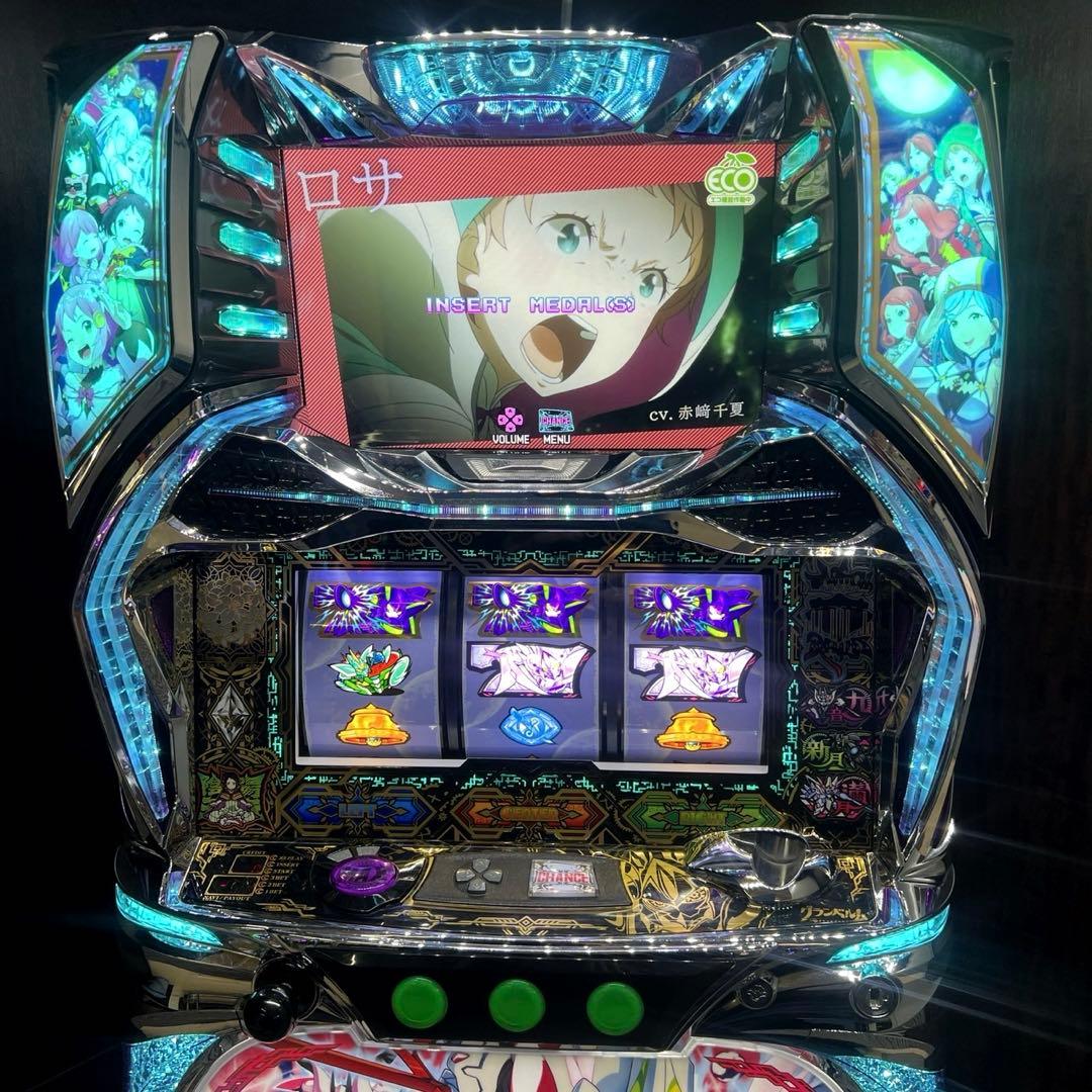 パチスロ実機 回胴式遊技機 グランベルム コイン不要機付 送料無料