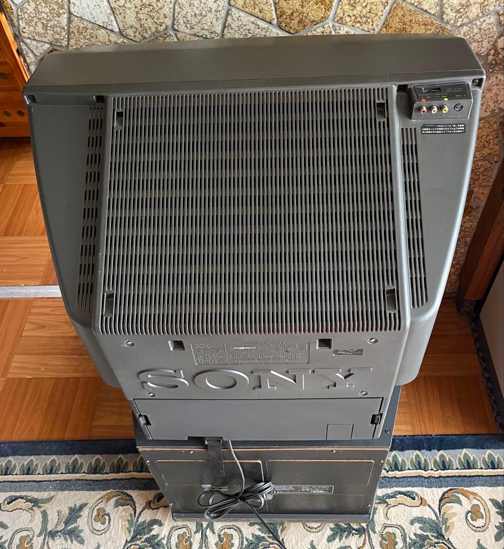 SONY ブラウン管テレビ 本体 専用テレビ台付 - メルカリ