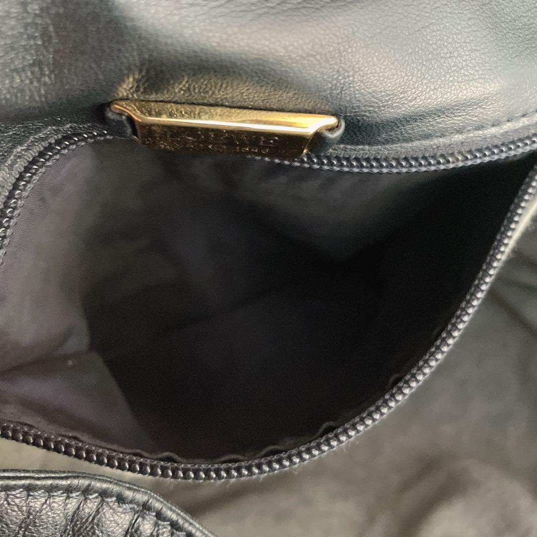 希少⭐︎LOEWE ネイビー アナグラム ナッパレザー 本革 ショルダー