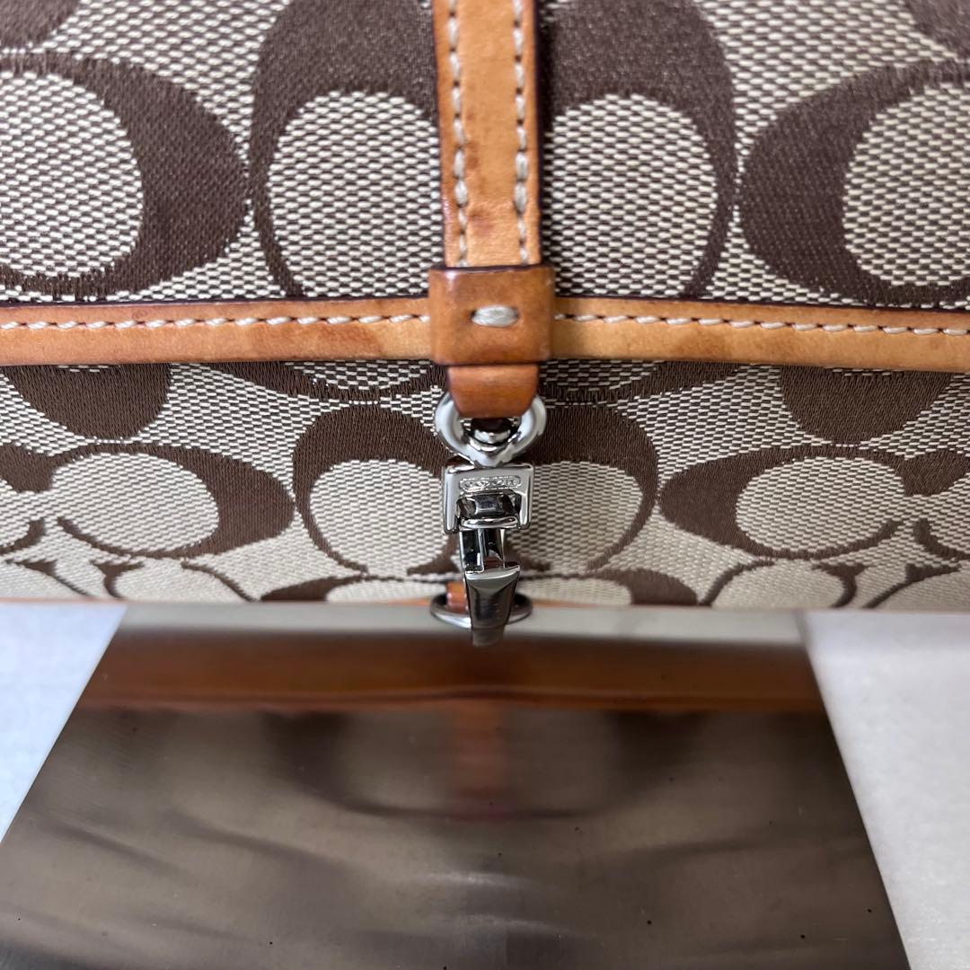 COACH コーチ アクセサリーポーチ ワンショルダー シグネチャー 6348