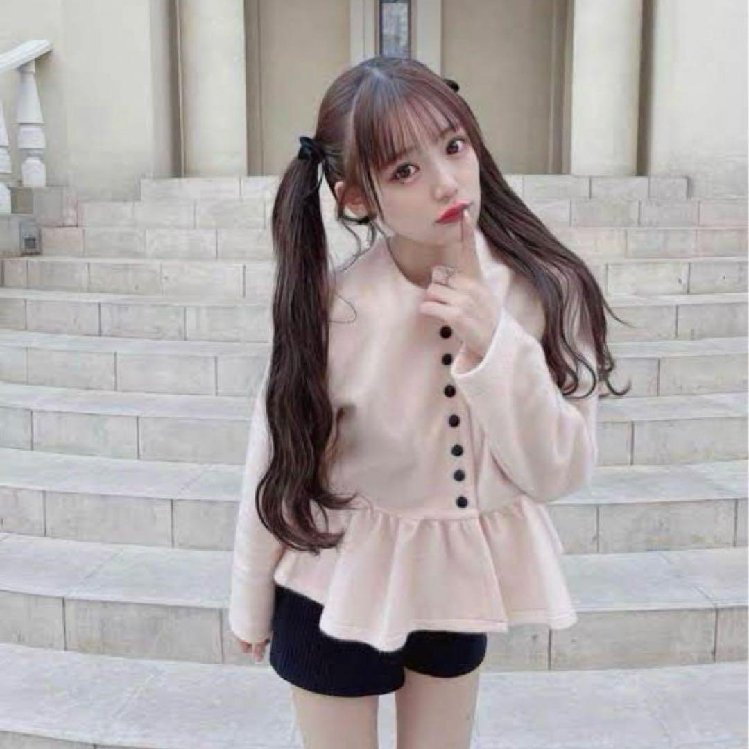 Bibiy ペプラム カーディガン - メルカリ