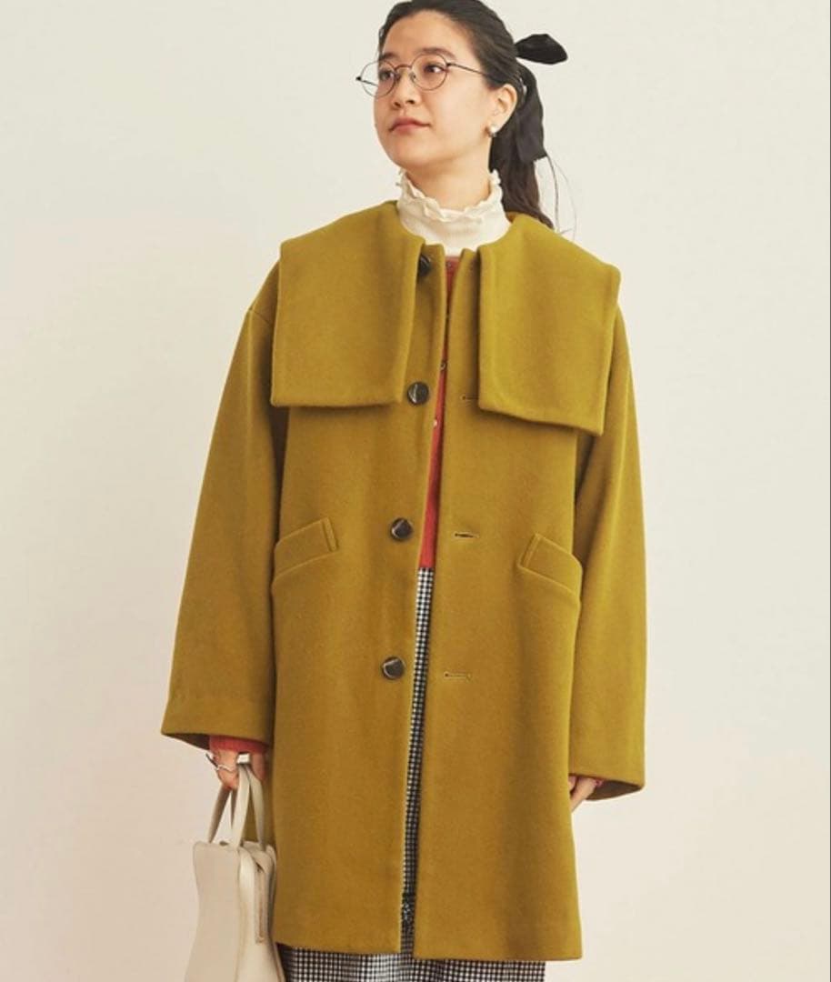 fig London マスタードコート エアリアルパイル Lottaコート - メルカリ