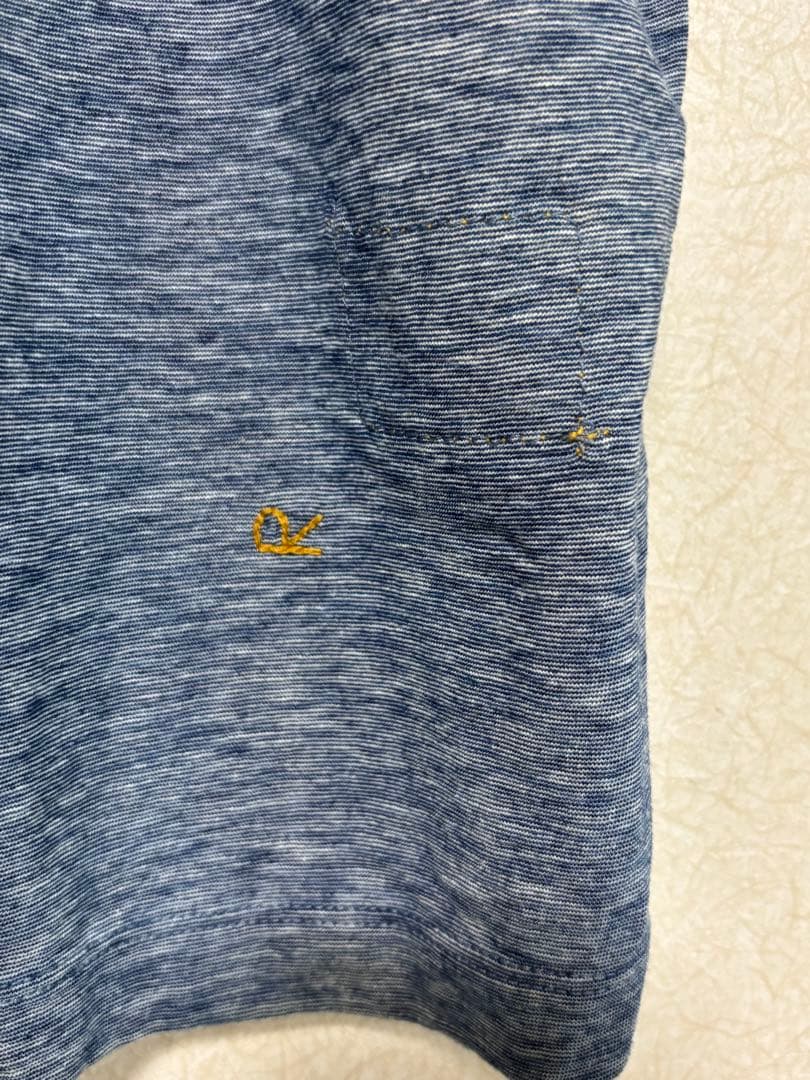 45R ハケ目 カットワーク×天竺Mキャミ インディゴ フリーサイズ未使用